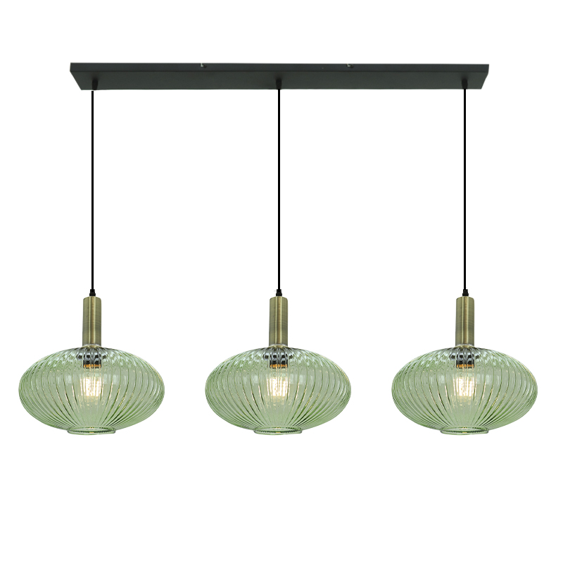 Lámpara colgante verde retro, Charlois