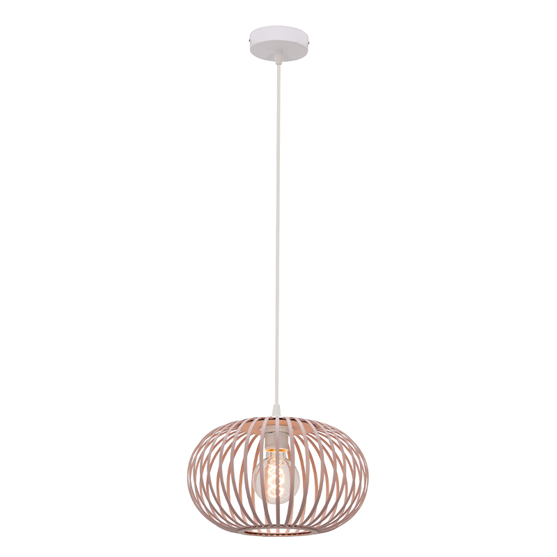 Lámpara colgante gris pardo industrial, Lieve