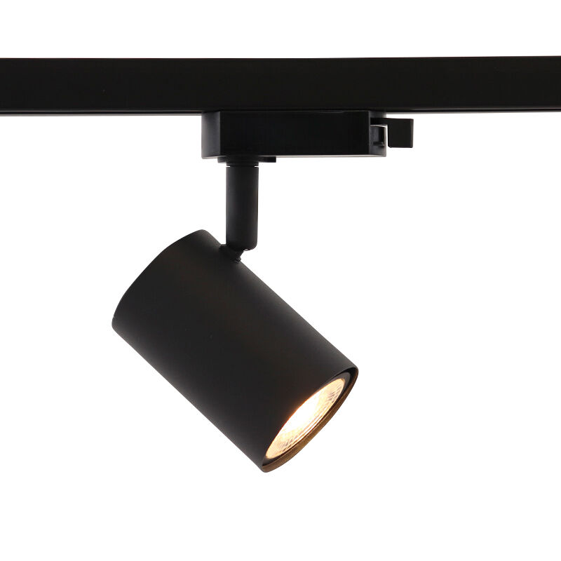 Foco de carril monofásico negro moderno, Elena