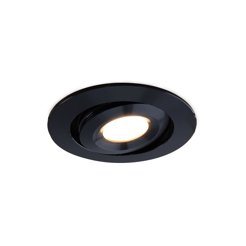 Rona foco empotrable orientable para porche, IP44, regulable, negro