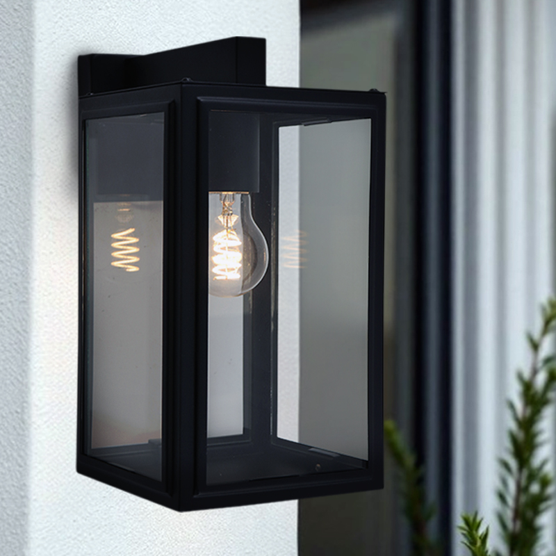 Lámpara exterior negra moderna, Sidney, IP44