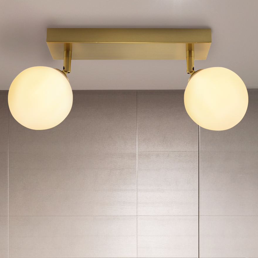 Lámpara de techo baño blanca moderna, Amer, IP44