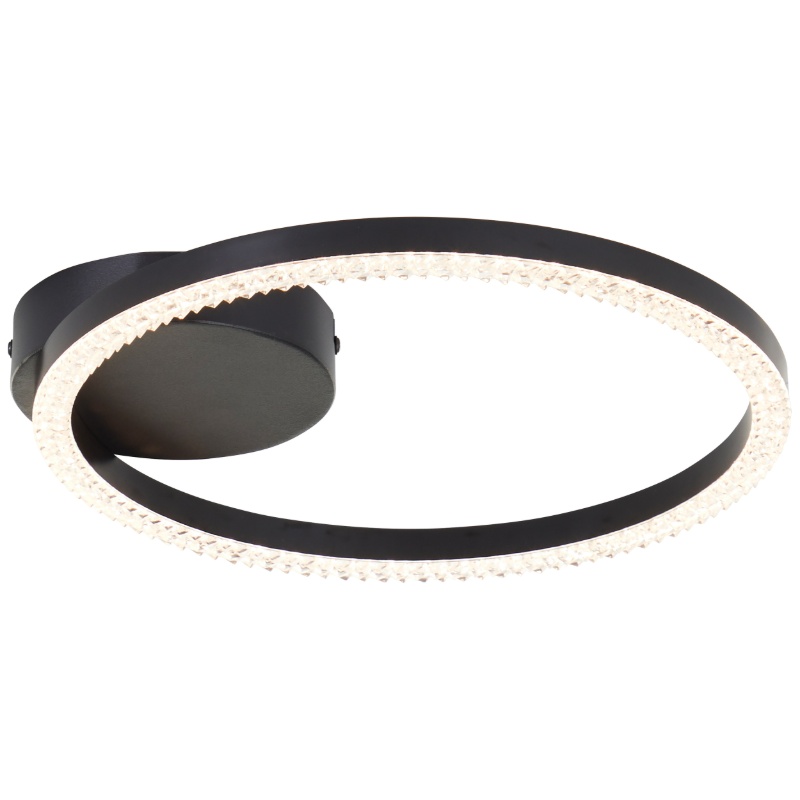 Lámpara de techo negra diseño, Maladon, 14W, 3000K LED