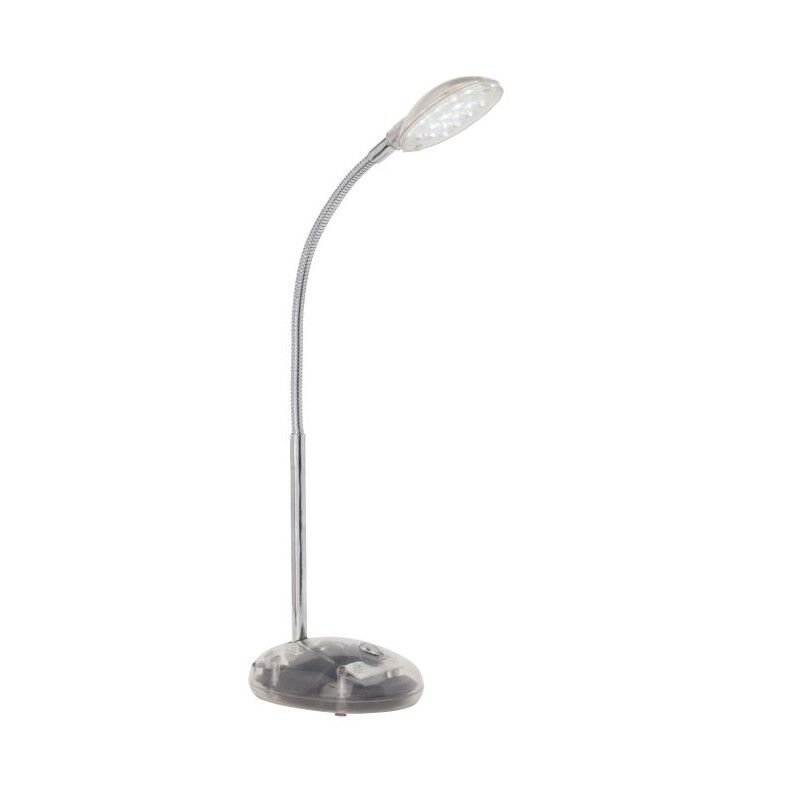 Flexo transparente de plástico, Marenthe, 2W, 6000K LED, con interruptor