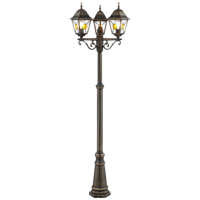 Lámpara exterior color óxido antigua, Levinus, IP44