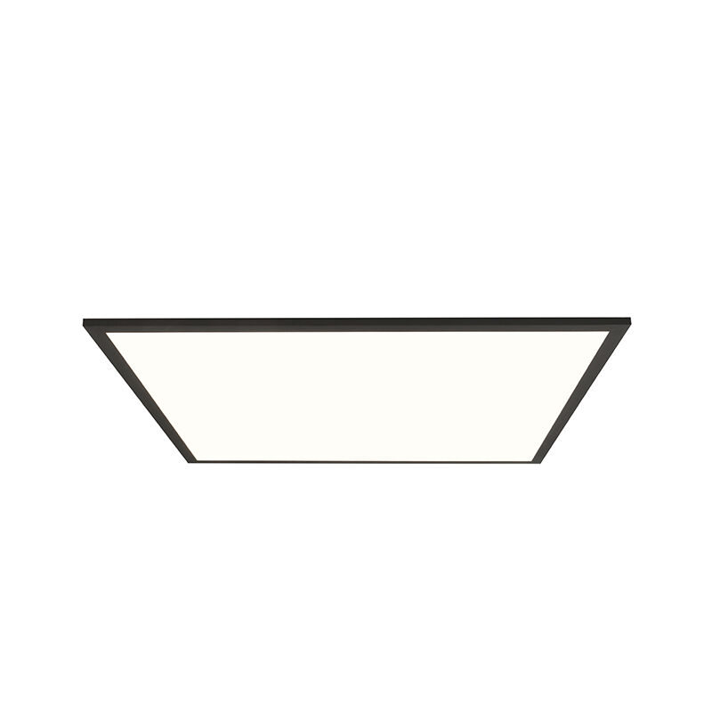 Lámpara de techo panel LED negra moderna, Bojan, 40W, 4000K LED