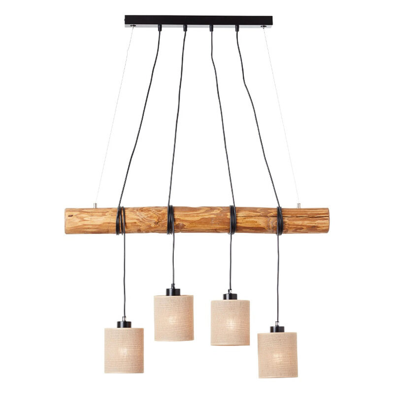 Lámpara colgante de madera marrón, Veronique