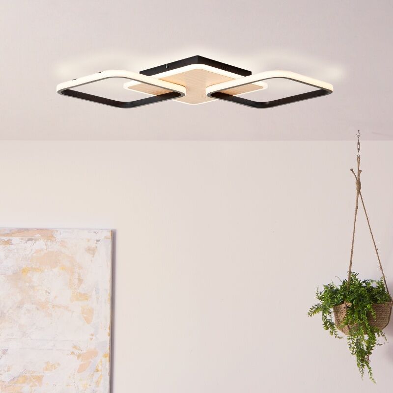 Plafón de techo marrón moderno, Rawan, 40W, 3000K LED