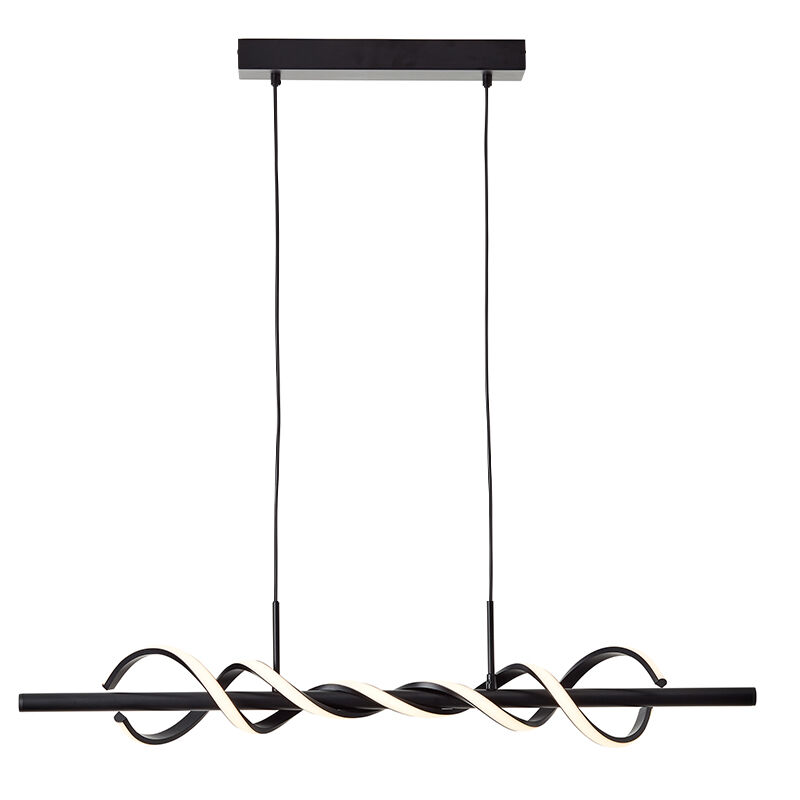 Lámpara colgante negra moderna, Quang, 20W, 3000K LED