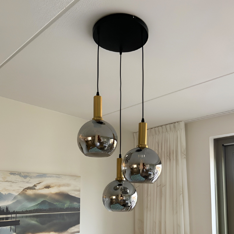 Lámpara colgante gris diseño, Giada