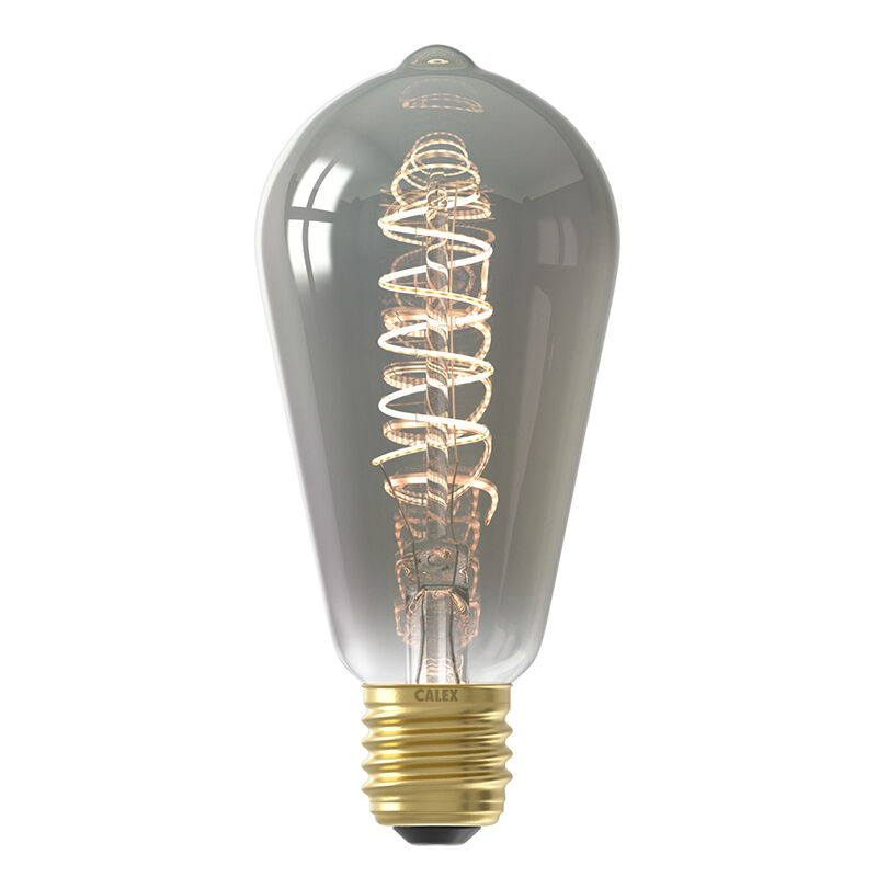Calex bombilla LED Edison E27 regulable gris, 4W, 1800K