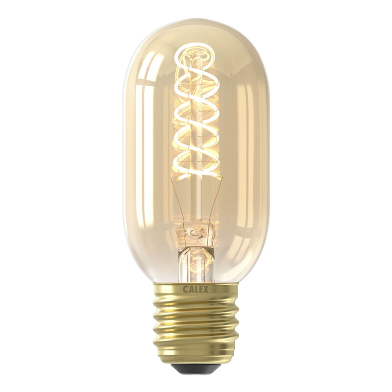 Calex bombilla LED tubo E27 regulable ámbar, 5,5W, 2100K