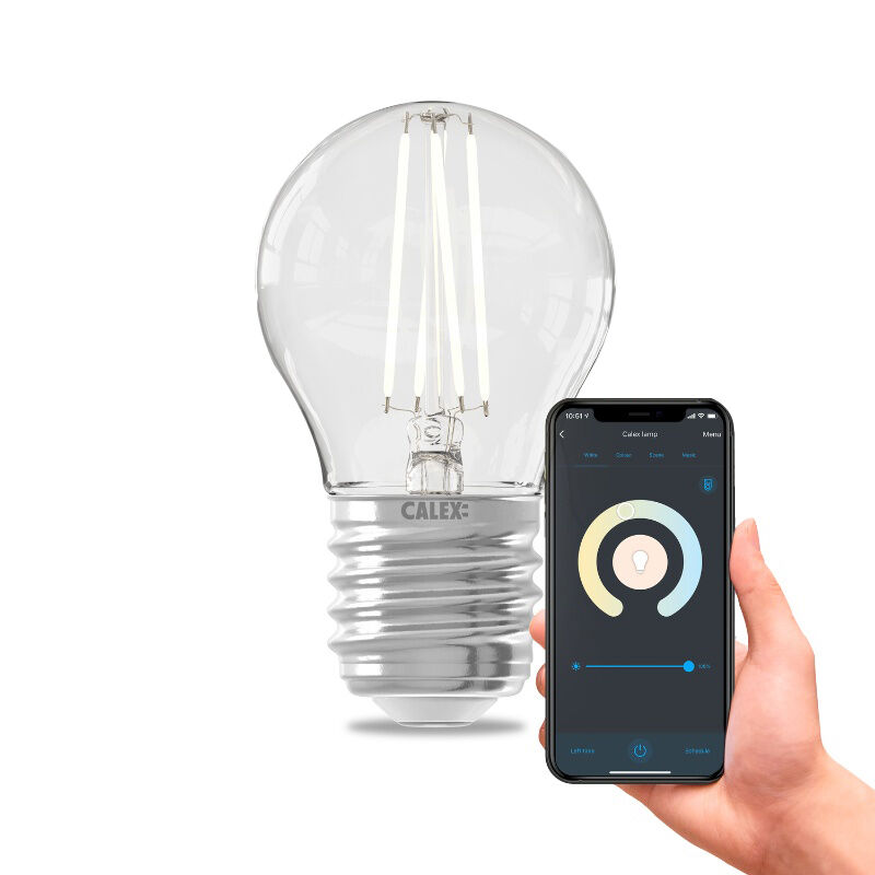 Calex bombilla inteligente LED E27, 4,9W, 1800-3000K