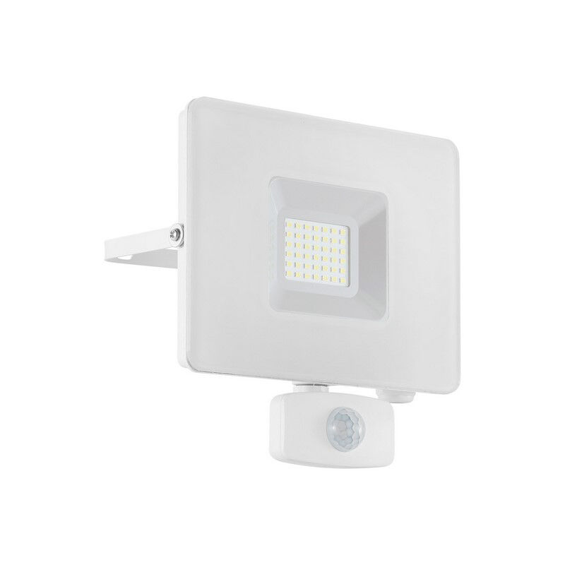 Aplique exterior con sensor de movimiento blanco de aluminio, Joey, IP44