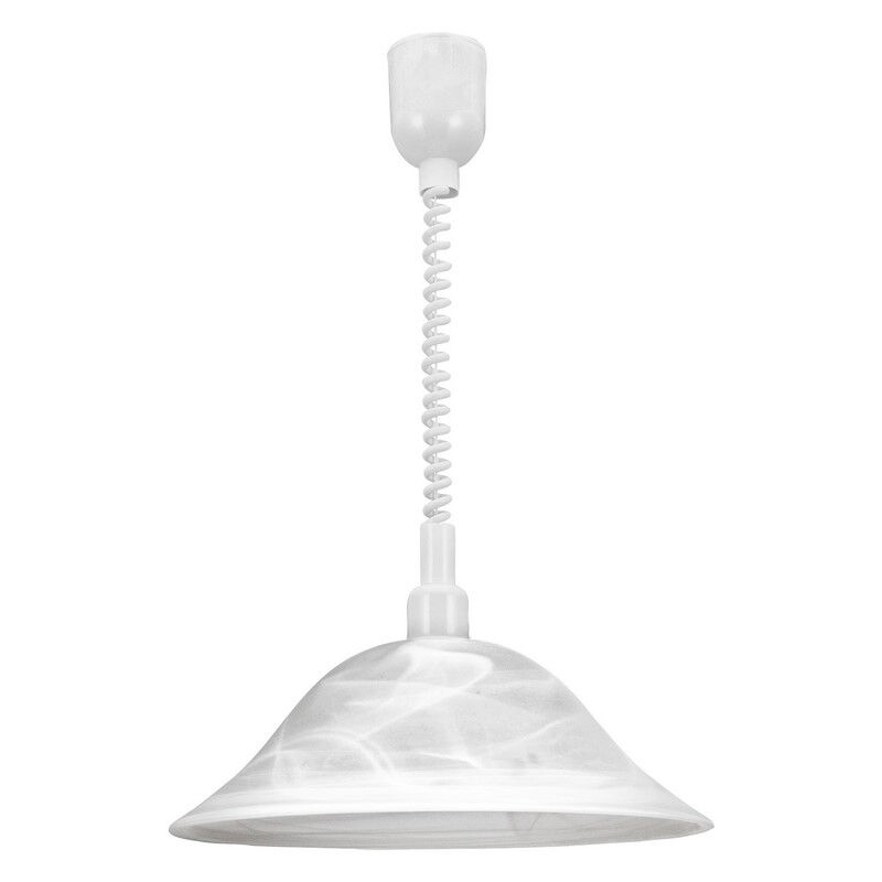 Lámpara colgante blanca de vidrio, Klaas