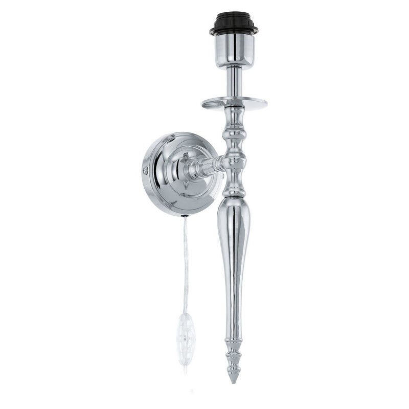 Aplique de pared sin pantalla níquel de aluminio, Mason, con interruptor