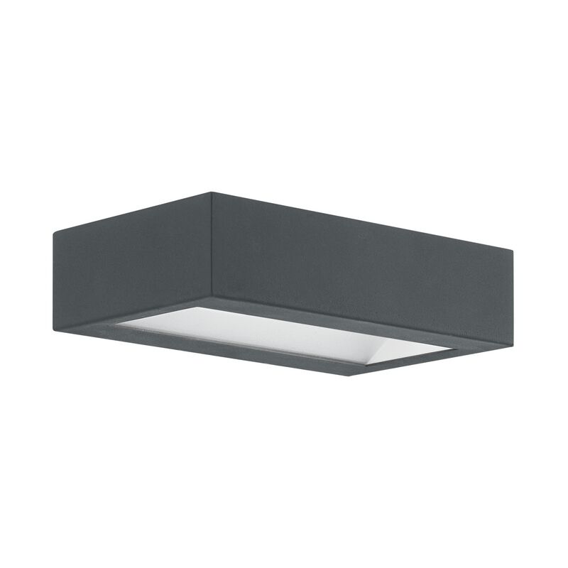 Lámpara exterior antracita de acero, Simen, 4W, 3000K LED, IP44