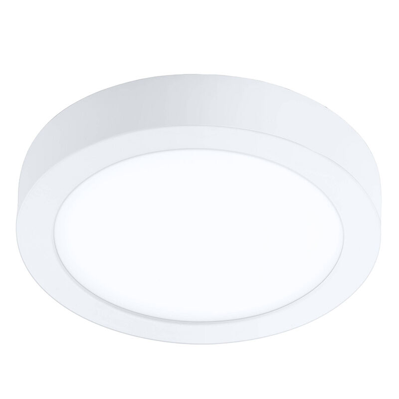 Lámpara de techo inteligente blanca de plástico, Geraldo, 16,5W, ajustable entre luz blanco cálido y frío LED, IP44
