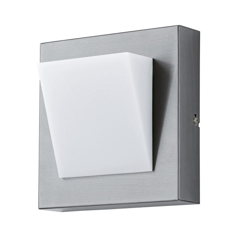 Lámpara exterior plateado de plástico, Mell, 4W, 3000K LED, IP44