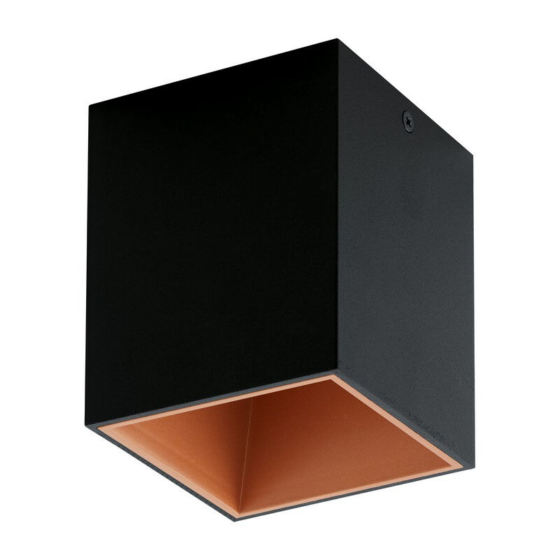 Plafón de techo cobre de aluminio, Dahne, 3W, 3000K LED