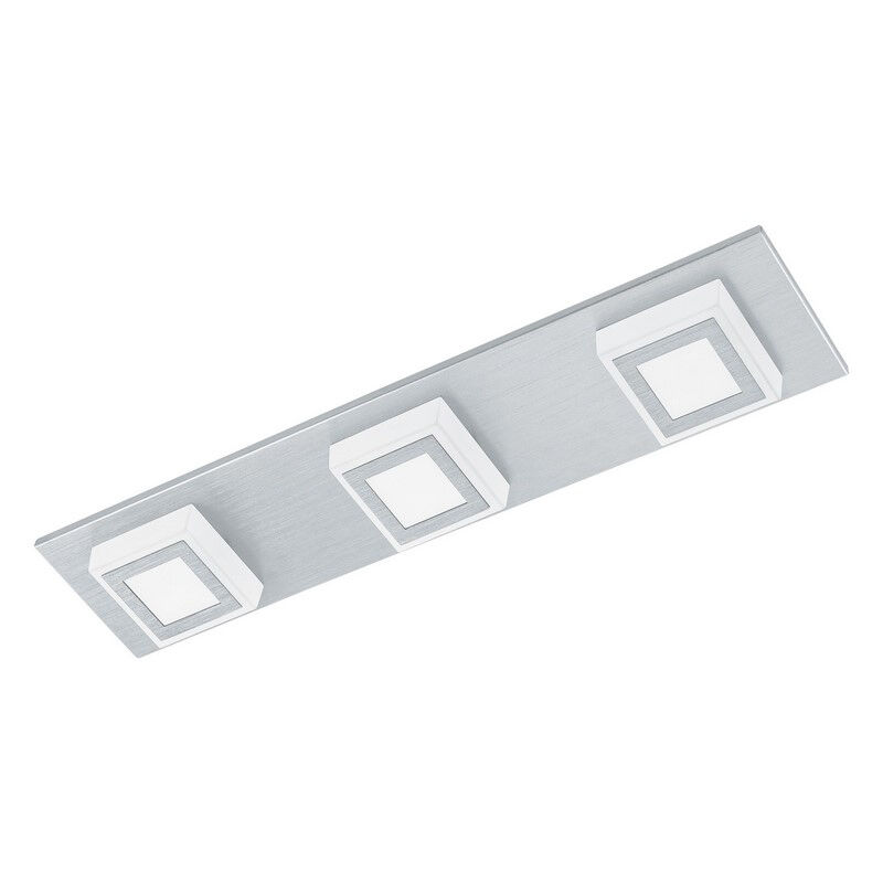 Plafón de techo plateado de plástico, Elsien, 3W, 3000K LED