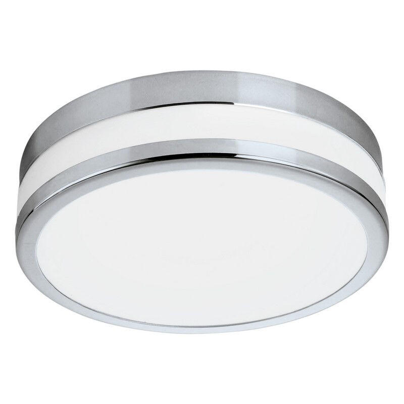 Lámpara de techo cromada de vidrio, Anand, 11W, 3000K LED, IP44