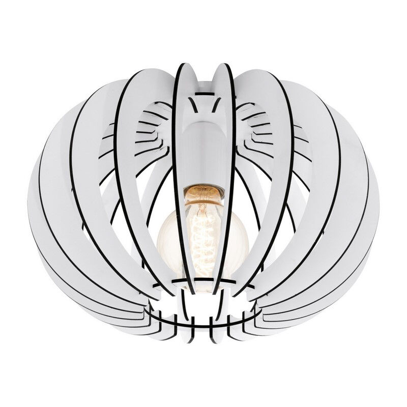 Lámpara de techo blanca de madera, Kiran