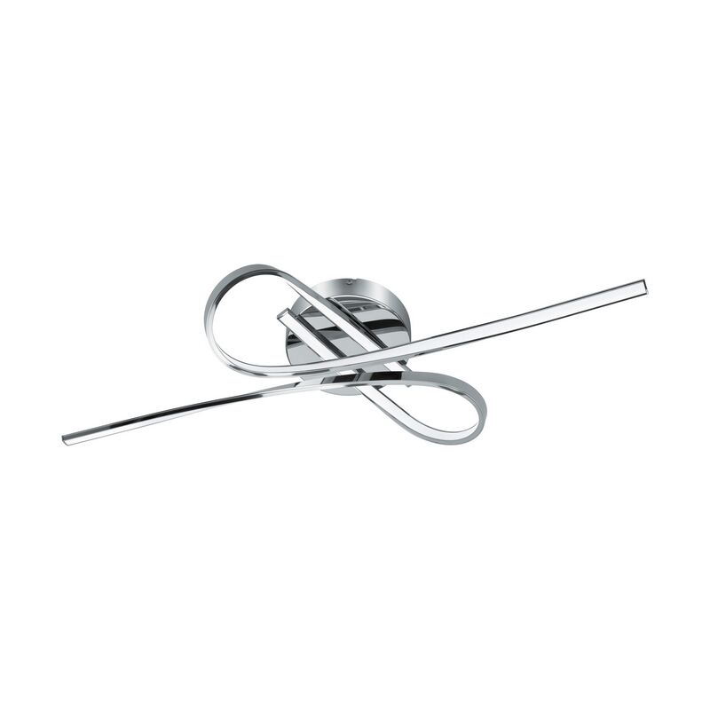Plafón de techo cromado de aluminio, Tinus, 10W, 3000K LED