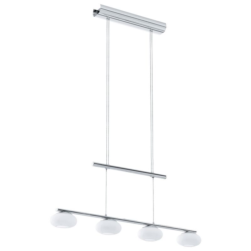 Lámpara colgante cromada de acero, Frederico, 4W, 3000K LED
