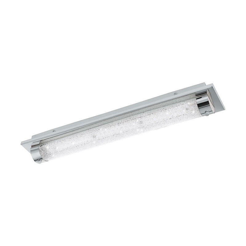 Lámpara de techo cromada de vidrio, Iris, 19W, 4000K LED, IP44