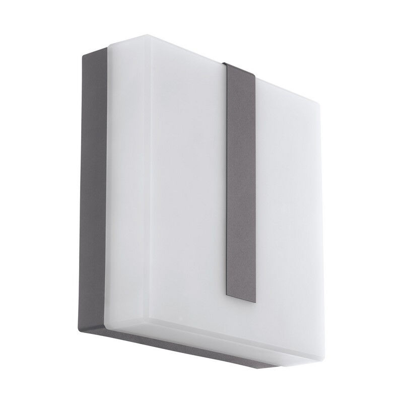Lámpara exterior antracita de plástico, Harvey, IP44
