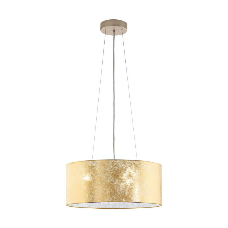 Lámpara colgante beige de tela, Megan