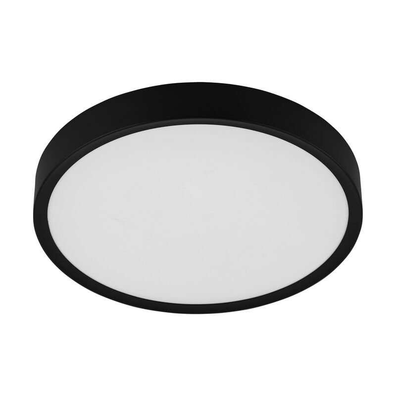 Plafón de techo negro de plástico, Jouk, 33W, 3000K LED