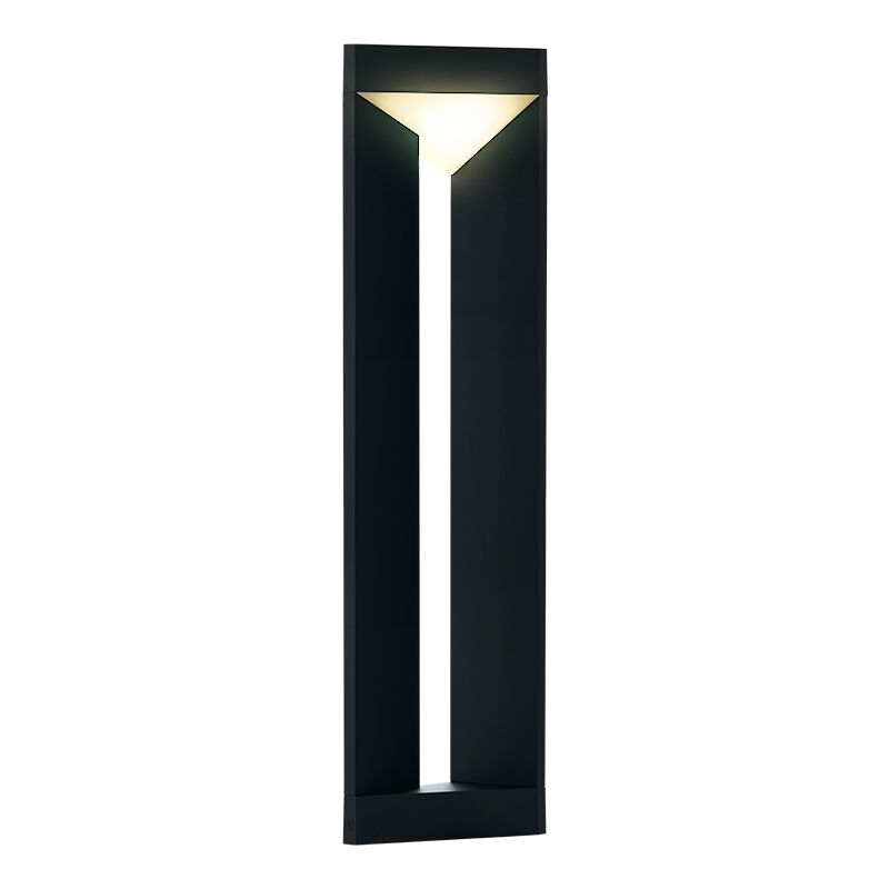 Lámpara exterior negra de aluminio, Lyke, 10W, 3000K LED, IP54