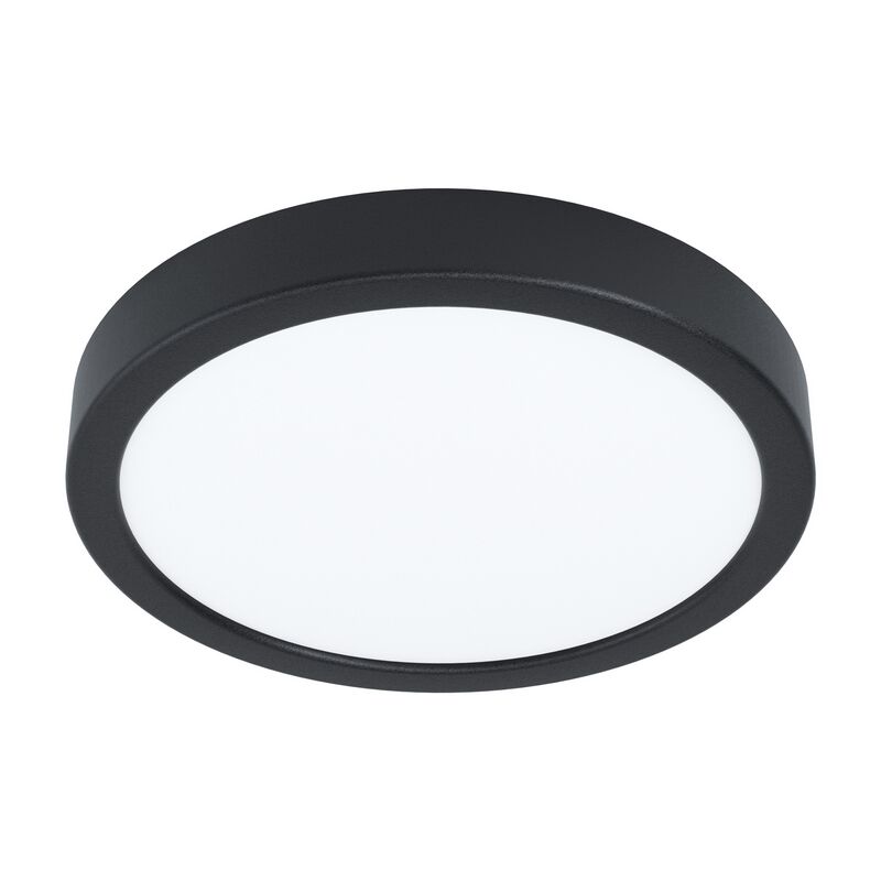 Lámpara de techo negra de acero, Pascale, 16W, 4000K LED