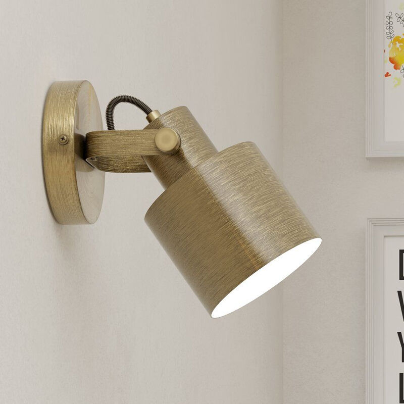 Foco de pared dorado de aluminio, Kwinten