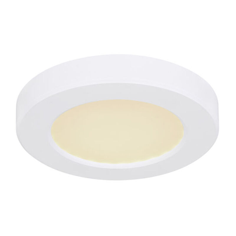 Plafón de techo blanco de plástico, Cage, 6W, color de luz ajustable LED