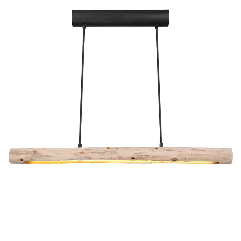 Lámpara colgante de madera marrón, Abbas, 15W, 3000K LED