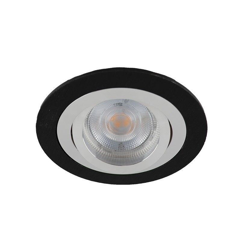 Foco empotrable negro de aluminio, Heido