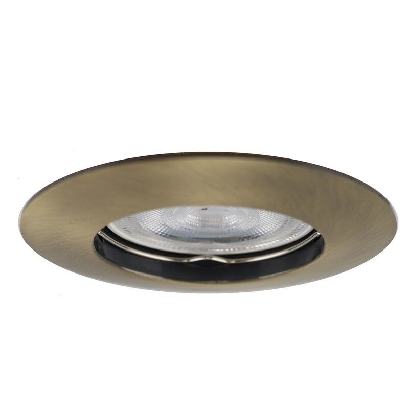 Foco empotrable bronce de aluminio, Rudo