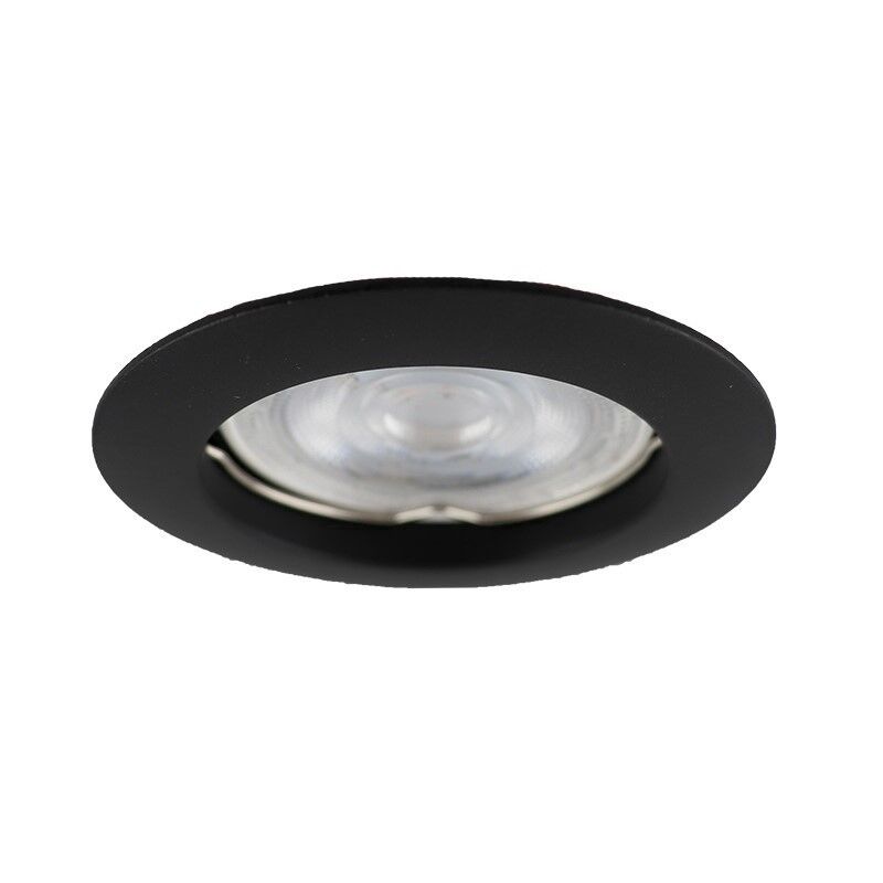 Foco empotrable negro de aluminio, Ipsi