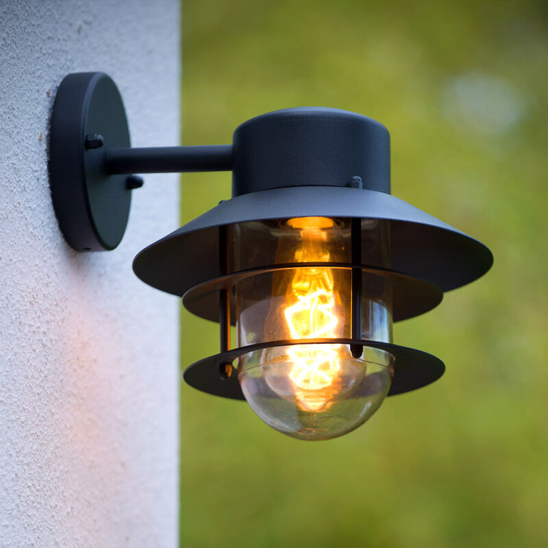Lámpara exterior moderno negro, Zico, IP44