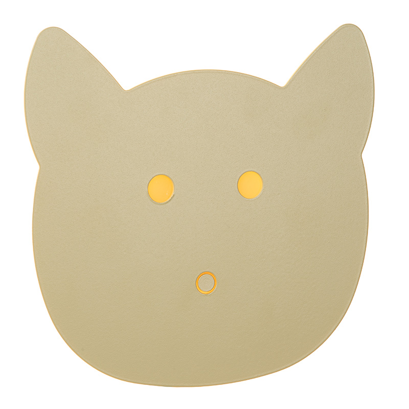 Aplique pared infantil moderno verde, Charlie, 5W, dim to warm LED, con regulador táctil