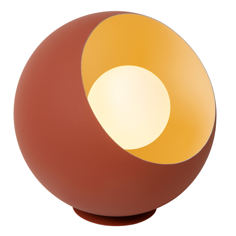 Lámpara de mesa moderna naranja, Doredos, con interruptor