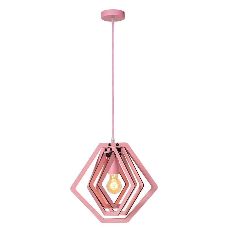 Lámpara colgante infantil moderna rosa, Mauro
