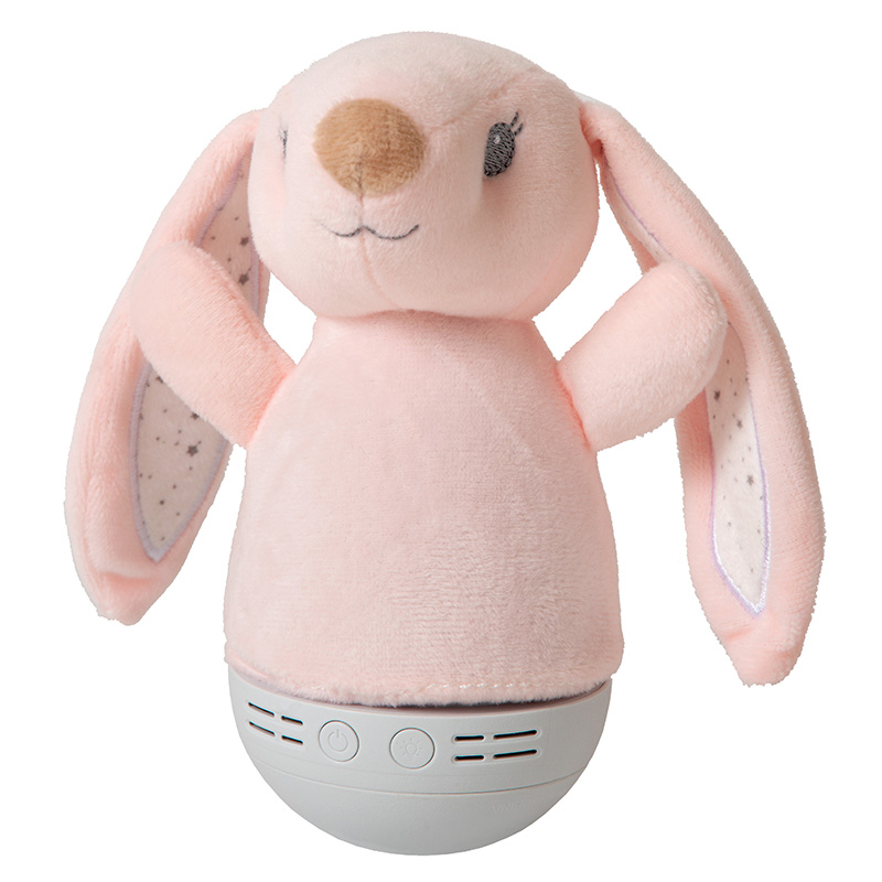 Lámpara de mesa infantil moderna rosa, Dolly, 3W, RGB LED, con interruptor
