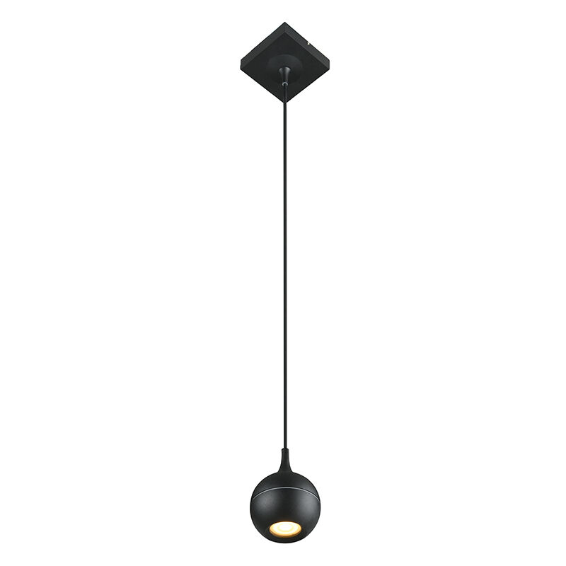 Lámpara colgante moderna negra, Favori, IP44