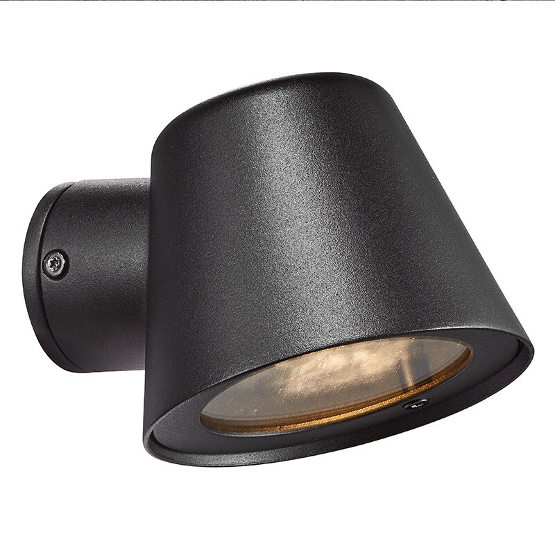 Lámpara exterior moderna negra, Aleria, IP44
