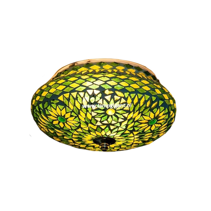 Plafón de techo verde oriental, Mimoun