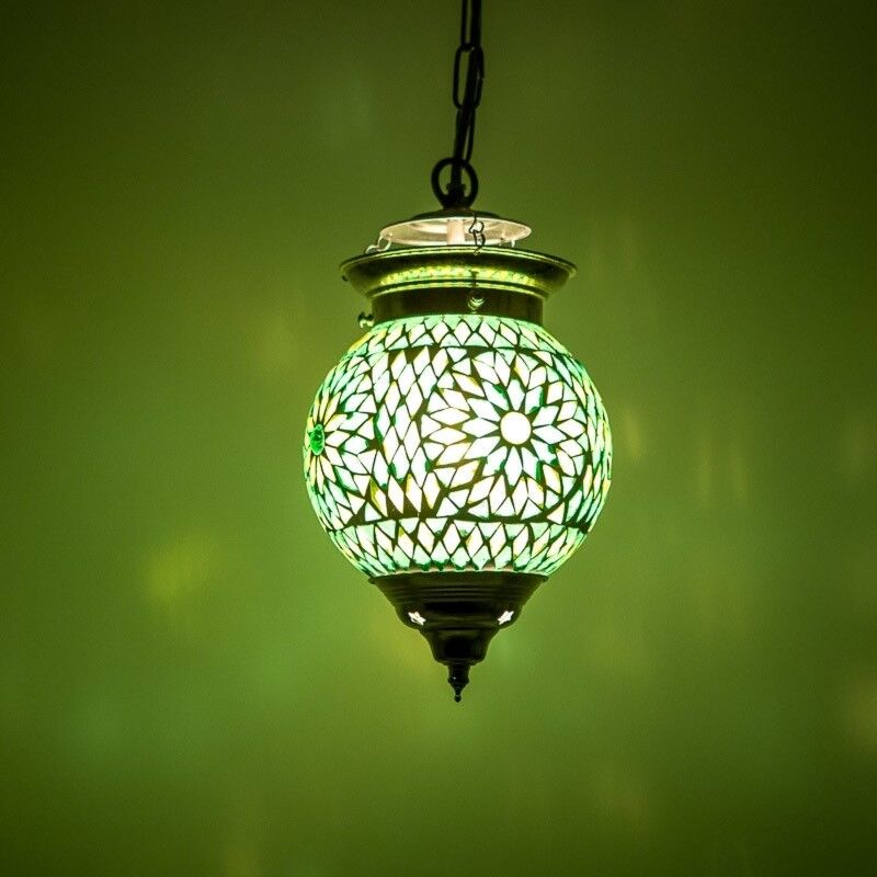 Lámpara colgante verde oriental, Nisrin